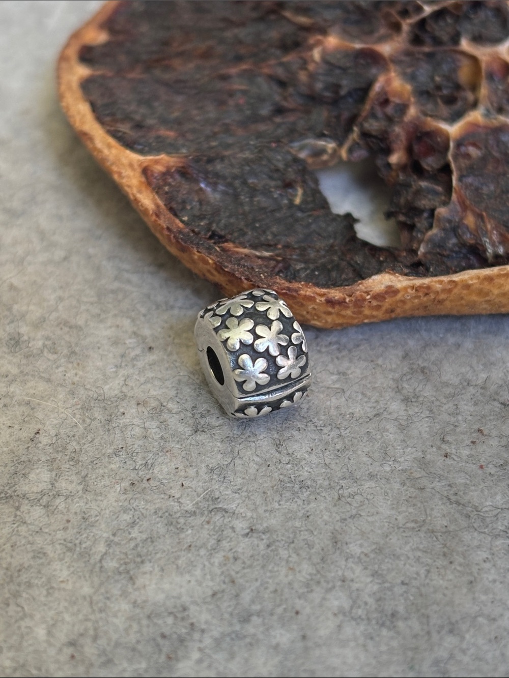 PANDORA Flowers Clip Authentic Sterling Silver Charm Divider Garden Floral - Picture 10 of 11